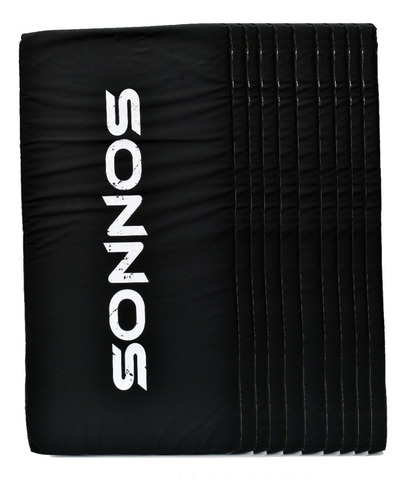 Kit 10 Colchonetas 1 X 50 X 4. Densidad 50 Kg. Marca Sonnos Color Negro