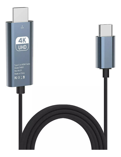 Cable Adaptador Usb Tipo C A Hdmi 4k  De 2m