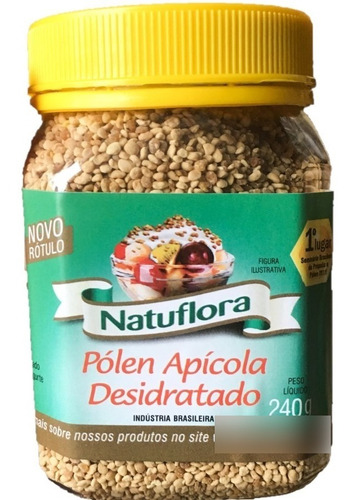 Pólen Apícola Desidratado Natural De Abelha Natuflora 240g