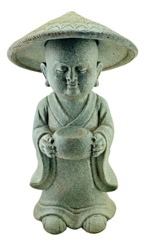 Figura Niño Buda Grande 53cm Budismo Zen Estatua Deco Zn 