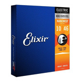 Encordoamento Elixir Nanoweb 010-046 12052 Guitarra - Nfe