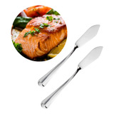 Set  2 Cuchillos Cuchillo De Pescado Cocina Mesa Acero Inox