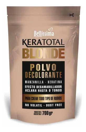 Polvo Decolorante Keratotal Blonde X700gs Bellísima