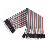 Pack 40 Cables Macho Macho 30cm Dupont Arduino Y Protoboard