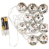 Lámpara Led L, 10 Luces, Espejos Esféricos, Cadenas De Luces