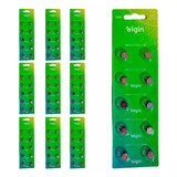 100 Baterias Alcalinas Lr41 Elgin (10  Cart)