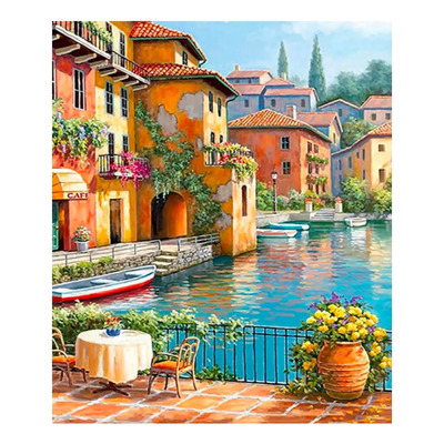 Kit Pintura De Diamante 5d Casa Paisaje 40x30 Diamond Paint Zinker | MercadoLibre