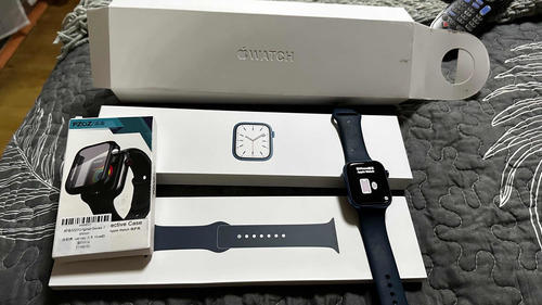 Apple Watch Serie 7 Azul 45mm Impecable
