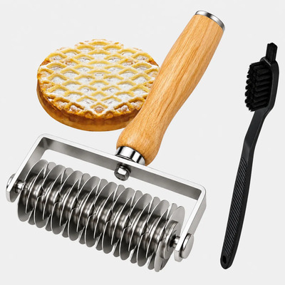 Cortador De Masa Para Pizza Repostería Acero Inoxidable
