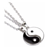 Collar Hombre Mujer Distancia Yin Yang Parejas Amigos 2 En 1