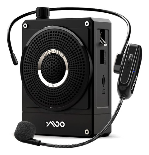Ymoo Mini Amplificador De Voz Con Microfono Inalambrico Uhf,