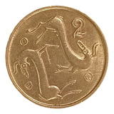 Chipre 2 Cents 1996 Excelente Km 54.3 Pinturas Rupestres