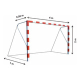 2 Redes Para Arco Baby Futbol 4x2m Profundidad 1m Filtro U V - Resiste Agua Y Sol - Hay Stock