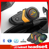 Audífonos Bluetooth Para Casco De Moto Lx3, 1200 Mah