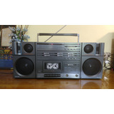 Radio Boombox Polyvox Pa-880 Restaurado Funciona Tudo Lindo