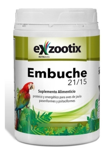 Exzootix Embuche Alimento Proteico Aves Loro Cotorra  500gr