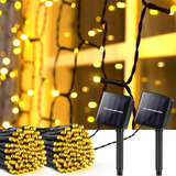 Luces Solares Led Navidad X23mts Calida