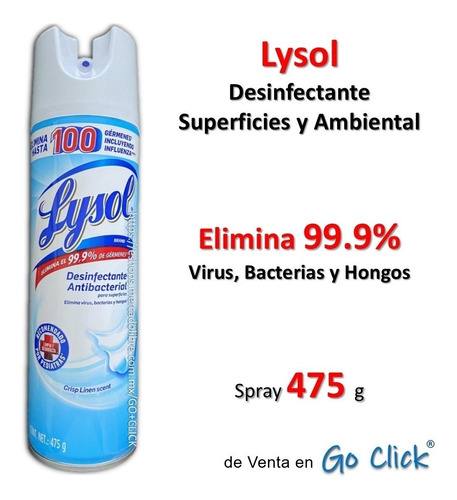 Lysol Desinfectante 475g  Pack 3 (nuevo)