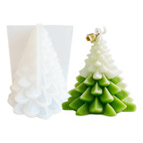 Molde De Silicon Arbol De Navidad Velas Pino Navideño Bonito