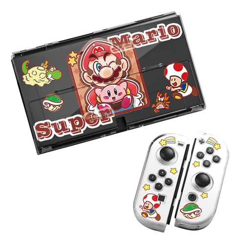 Estuche Protector Para Nintendo Switch Oled, Cute Clear Soft