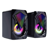 Parlantes Pc Gamer Usb Targa Diamondx 8w Led Stereo