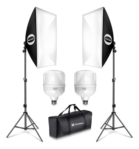 Tocoan Softbox Kit De Iluminación Para Fotografía, Equipo De