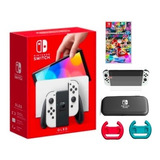 Nintendo Switch Oled + Mario Kart + Timón + Estuche + Vidrio