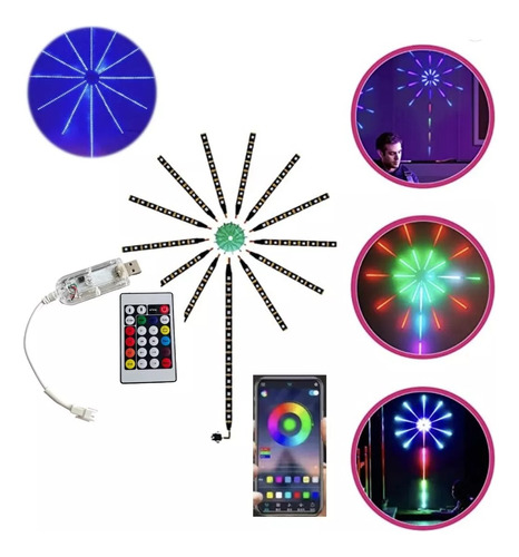 Luces Led Audioritmicas App Point Control Bluetooth Rgb