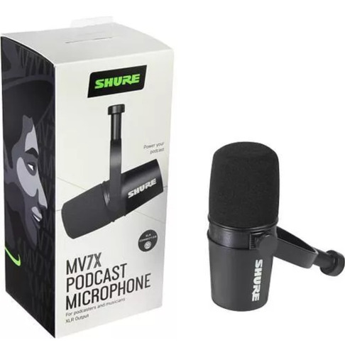 Microfone Shure Mv7x - Apenas Xlr