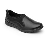 Zapato Flat Casual Flexi Para Mujer Estilo 35301 Negro