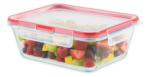 Recipiente De Vidrio Pyrex Freshlock 8 Tazas Con Tapas Hermé