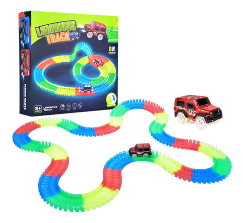 Pista Gravedadzero Magica Luz Brilla Recargable Monster Truk