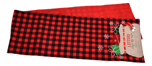 Mantel De Franela De Celosía Roja Y Negra, Diseño Simple Y G