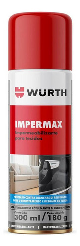 Impermeabilizante De Bancos, Sofas, Impermax 300 Ml - Wurth