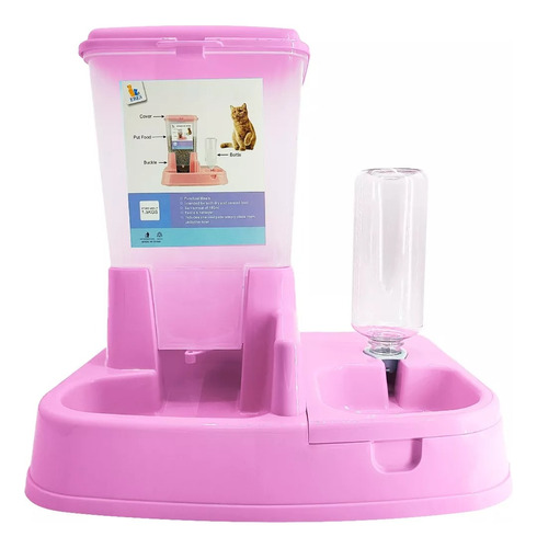 Eco Comedero Y Bebedero Mascota Perro Gato 2 En 1 Automático