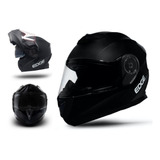 Casco Abatible Edge Jet 2 Solid Con Gafas Certificado Dot