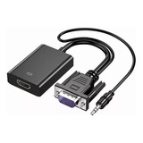 Cable Convertidor Video Vga A Hdmi + Audio Full Hd 1080p