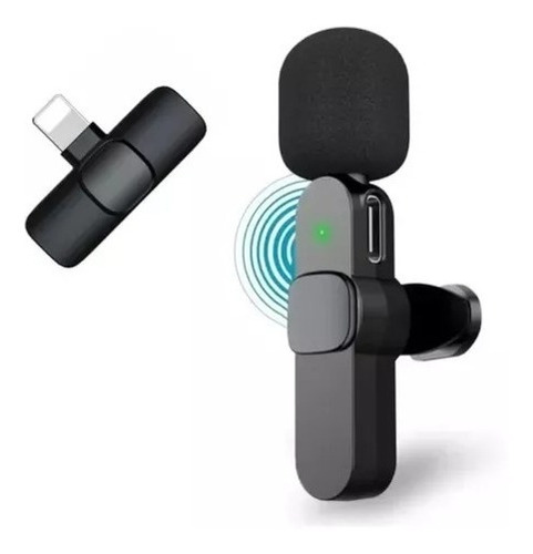 Microfone Wireless Sem Fio Lapela Compatível Com iPhone Live