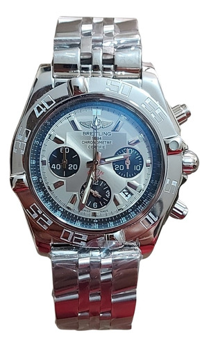 Reloj Automático Breitling Chronometre Fondo Gris- Rep. Aaa