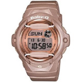 Reloj Casio Para Mujer Bg169g-4 Baby G Rosa Champán