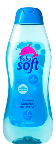  Shampoo Baby Soft Babysoft Cuidado Nutritivo Azul X 800 Ml