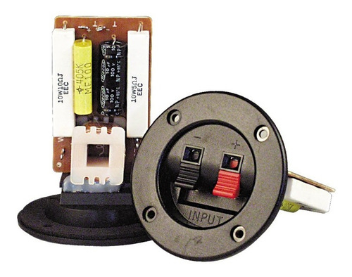 4 Borneras Para Bafles C/ Divisor De Frecuencias 3 Vías 300w