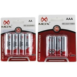 4 Pilhas Aaa 1000 Mah + 4 Pilhas Aa 2600 Mah