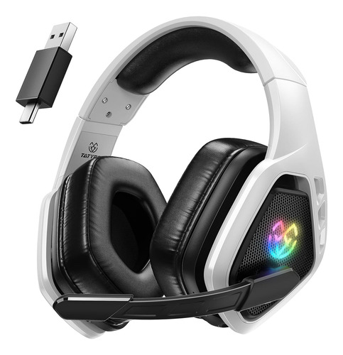 Auriculares Tatybo, Wt5, Rgb, Over-ear, Inalámbrico, Blanco