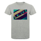 Remera Estampada Sublimada Cassette Retro A052