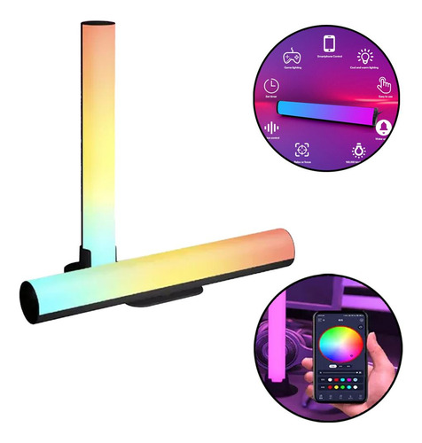 Luminaria Mesa Inteligente Barra De Luz Led Rgb Wifi Ws8803