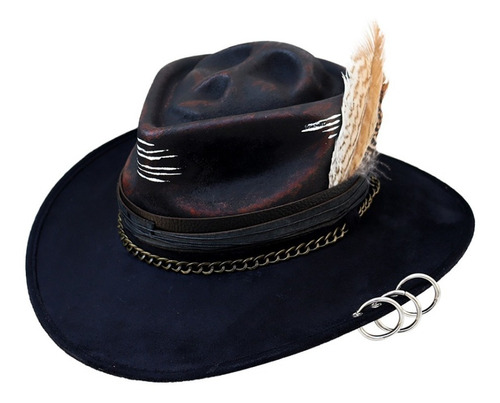 Sombrero Unisex Calavera Gamuza Estilo Casual 