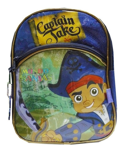 Mochila Espalda Jardin 11p Capitan Jake Pirata Mundo Manias