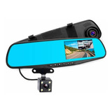 Espejo Retrovisor Cámara De Retroceso + Cámara Frontal Hd