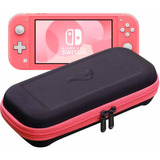 Estuche Para Nintendoswitch Lite Color Negro Coral 19ranuras